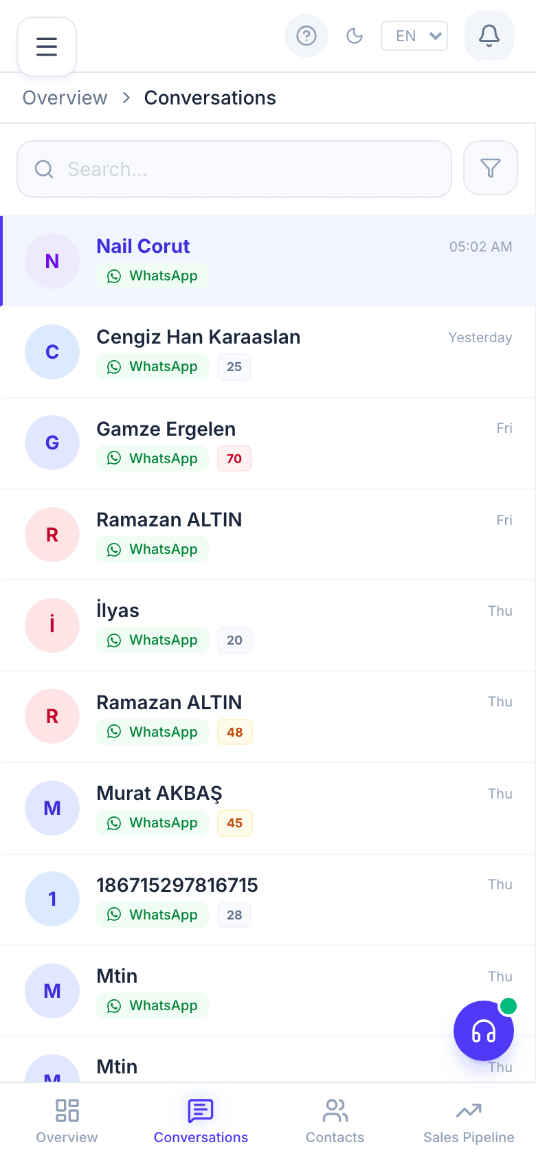 intusell mobil gelen kutusu